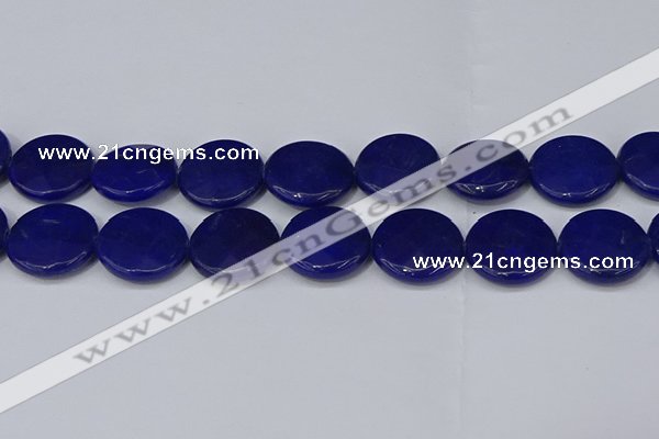 CCN4189 15.5 inches 20mm faceted coin candy jade beads wholesale