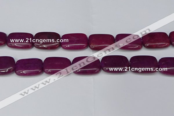 CCN4195 15.5 inches 18*25mm rectangle candy jade beads wholesale