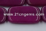 CCN4202 15.5 inches 30*40mm rectangle candy jade beads wholesale