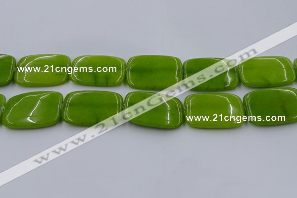 CCN4211 15.5 inches 30*40mm rectangle candy jade beads wholesale