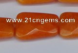 CCN4251 15.5 inches 18*25mm faceted trapezoid candy jade beads