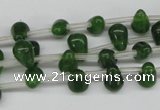 CCN439 15.5 inches Top-drilled 6*9mm teardrop candy jade beads