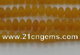 CCN4500 15.5 inches 3*5mm rondelle matte candy jade beads