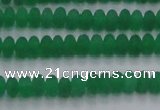 CCN4503 15.5 inches 3*5mm rondelle matte candy jade beads