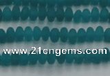 CCN4505 15.5 inches 3*5mm rondelle matte candy jade beads