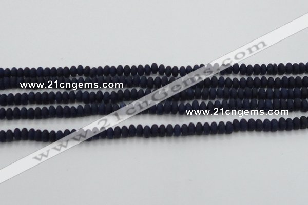 CCN4508 15.5 inches 3*5mm rondelle matte candy jade beads