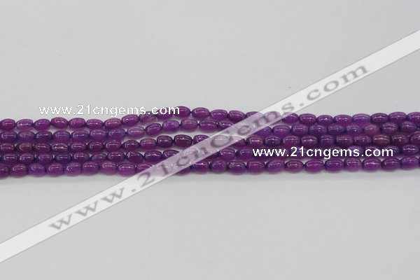 CCN4519 15.5 inches 4*6mm rice candy jade beads wholesale