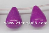 CCN467 15.5 inches Top-drilled 18*25mm teardrop candy jade beads