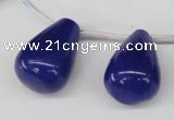 CCN468 15.5 inches Top-drilled 18*25mm teardrop candy jade beads