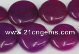 CCN500 15.5 inches 20mm flat round candy jade beads wholesale