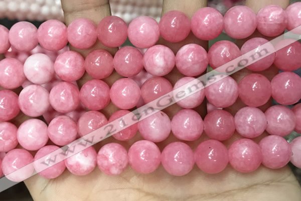 CCN5014 15.5 inches 8mm & 10mm round candy jade beads wholesale