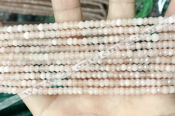 CCN5102 15 inches 3*4mm faceted rondelle candy jade beads