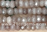 CCN5107 15 inches 3*4mm faceted rondelle candy jade beads