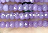 CCN5109 15 inches 3*4mm faceted rondelle candy jade beads