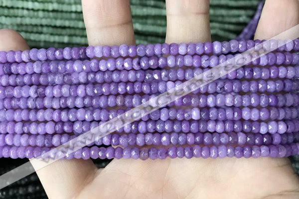 CCN5110 15 inches 3*4mm faceted rondelle candy jade beads