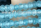 CCN5112 15 inches 3*4mm faceted rondelle candy jade beads