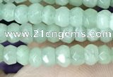 CCN5116 15 inches 3*4mm faceted rondelle candy jade beads