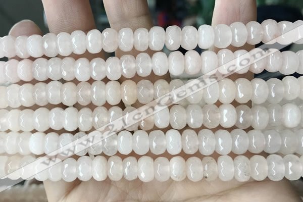 CCN5130 15 inches 5*8mm faceted rondelle candy jade beads