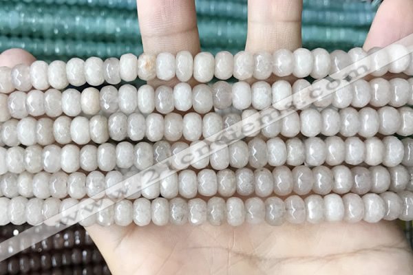 CCN5133 15 inches 5*8mm faceted rondelle candy jade beads