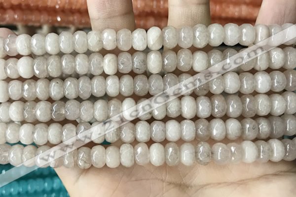 CCN5134 15 inches 5*8mm faceted rondelle candy jade beads