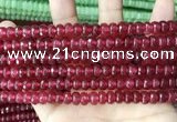 CCN5144 15 inches 5*8mm faceted rondelle candy jade beads