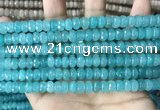 CCN5149 15 inches 5*8mm faceted rondelle candy jade beads