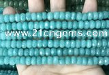 CCN5151 15 inches 5*8mm faceted rondelle candy jade beads