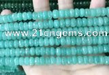 CCN5152 15 inches 5*8mm faceted rondelle candy jade beads