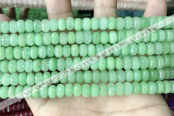 CCN5157 15 inches 5*8mm faceted rondelle candy jade beads