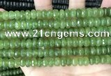 CCN5158 15 inches 5*8mm faceted rondelle candy jade beads