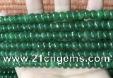 CCN5159 15 inches 5*8mm faceted rondelle candy jade beads