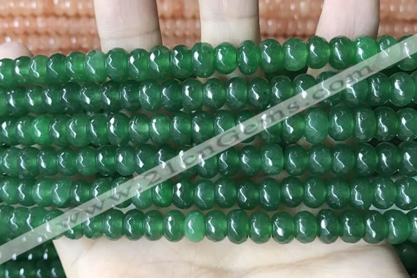 CCN5159 15 inches 5*8mm faceted rondelle candy jade beads