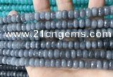 CCN5163 15 inches 5*8mm faceted rondelle candy jade beads