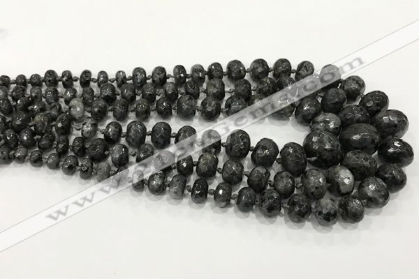 CCN5177 5*8mm - 14*20mm faceted rondelle candy jade graduated beads