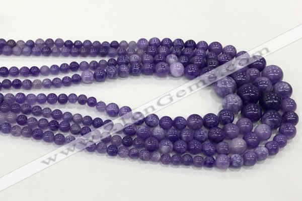 CCN5203 6mm - 14mm round candy jade graduated beads