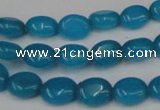 CCN521 15.5 inches 8*10mm oval candy jade beads wholesale