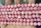 CCN5237 15 inches 8mm faceted nuggets candy jade beads