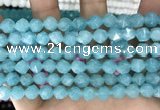 CCN5245 15 inches 8mm faceted nuggets candy jade beads