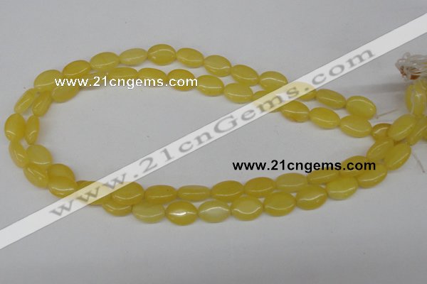 CCN525 15.5 inches 10*14mm oval candy jade beads wholesale