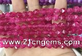 CCN5257 15 inches 8mm faceted nuggets candy jade beads