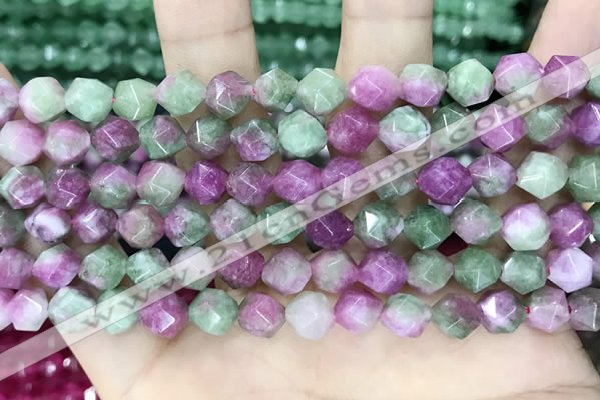 CCN5261 15 inches 8mm faceted nuggets candy jade beads