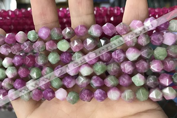 CCN5262 15 inches 8mm faceted nuggets candy jade beads