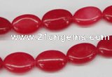 CCN528 15.5 inches 10*14mm oval candy jade beads wholesale