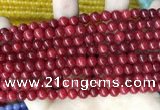 CCN5280 15 inches 6mm round candy jade beads Wholesale