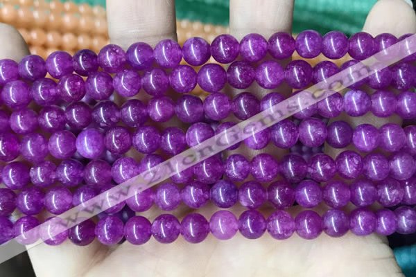 CCN5281 15 inches 6mm round candy jade beads Wholesale