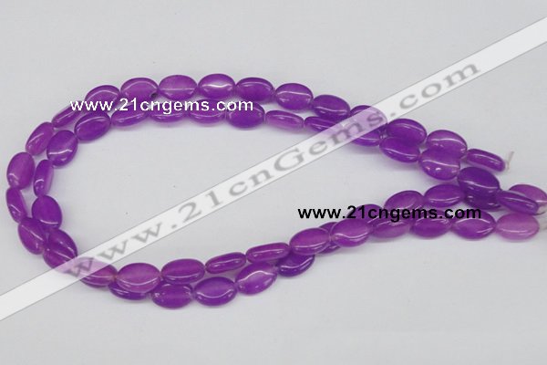 CCN529 15.5 inches 10*14mm oval candy jade beads wholesale