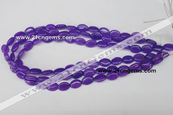 CCN530 15.5 inches 10*14mm oval candy jade beads wholesale