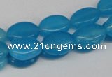 CCN531 15.5 inches 10*14mm oval candy jade beads wholesale