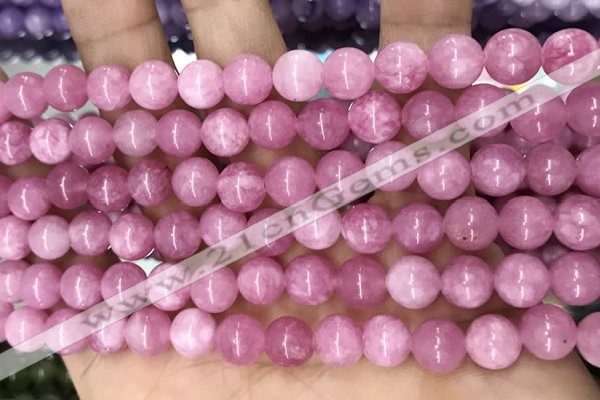 CCN5334 15 inches 8mm round candy jade beads Wholesale