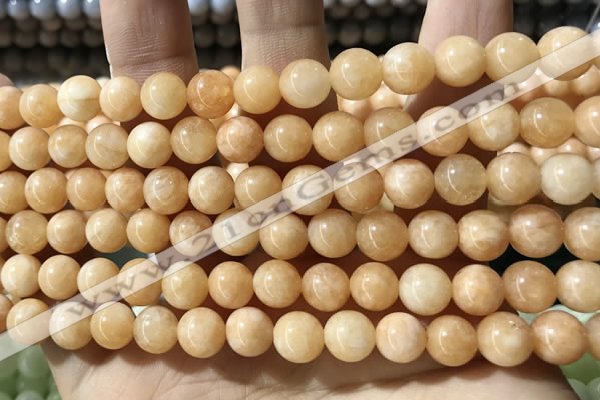 CCN5344 15 inches 8mm round candy jade beads Wholesale